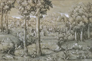 Imaginäre Landschaft, 1543