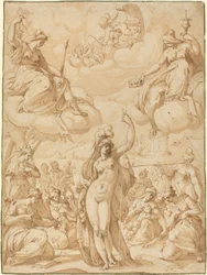 Allegorie der Minerva als Haupt der Musen