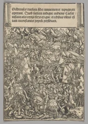 Zweiter Krieg mit Geldern, Platte 19 aus Historische Szenen aus dem Leben von Kaiser Maximilian I. aus dem Triumphbogen