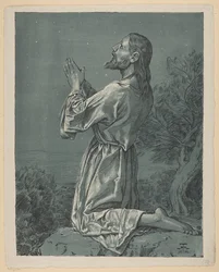 Christus betet im Garten Gethsemane