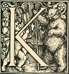 K - Ein Alphabet von Hans Weiditz, um 1520-1521, 1908