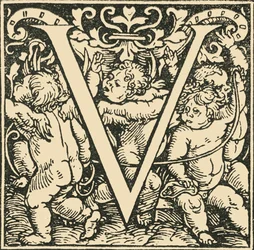 V - Ein Alphabet von Hans Weiditz, um 1520-1521, 1908