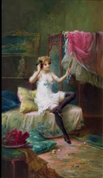 Herrin in ihrem Boudoir
