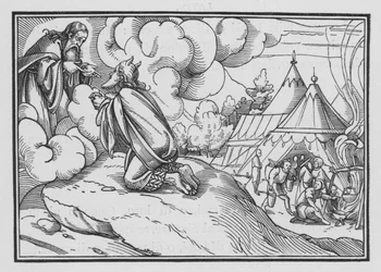 Mose weiht Aaron und seine Söhne, Levitikus VIII, 1-3