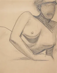 Liegendes weibliches Modell