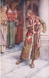 Die Reue des Judas, Illustration aus Harold Copping Bilder: Die Kronen-Serie, ca. 1920er