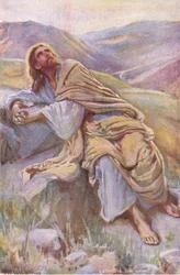 Die Versuchung, Illustration aus Harold Copping Bilder: Die Kronenserie, ca. 1920er Jahre