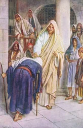 Die gebeugte Frau, Illustration aus Harold Copping Bilder: Die Kronen-Serie, ca. 1920er