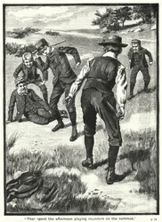 „Sie verbrachten den Nachmittag mit Runderspielen auf der Wiese“ (Stich)