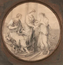 Eines von zwei klassischen Bildern nach Angelica Kauffmann