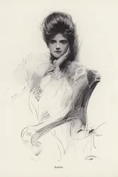 Porträt einer Frau namens Beatrice