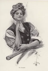 Junge Frau, Tennismeisterin