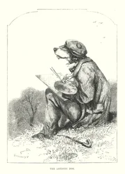 Lustige Hunde: Der künstlerische Hund