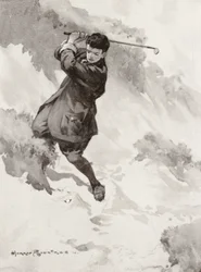 Golfplätze: Sandwich, Spiel auf das Grün von "Hades"