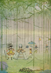 Riquet mit dem Schopf. Aus Charles Perraults Märchen. Aquarellzeichnung, 1923