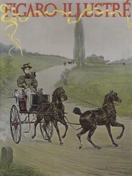 Im Tandem. Titelbild von Le Figaro Illustre, Juni 1895