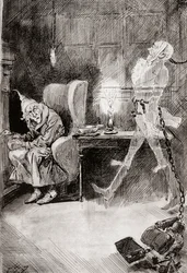 Illustration für Eine Weihnachtsgeschichte aus Die Weihnachtsbücher von Charles Dickens
