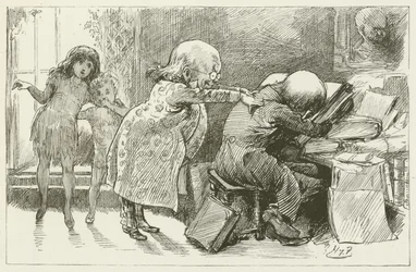 Illustration für Sylvie und Bruno von Lewis Carroll