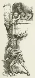 Illustration für Sylvie und Bruno von Lewis Carroll