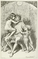 Illustration für Sylvie und Bruno von Lewis Carroll