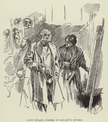 John Staats Forbes im Atelier von Millet