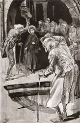 Little Dorrit. Illustration von Harry Furniss für den Roman von Charles Dickens