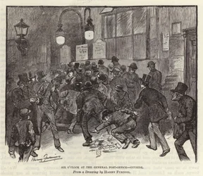 Sechs Uhr im Hauptpostamt