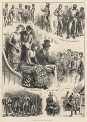 Das Ende der Cricket-Saison (Gravur)