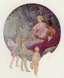 Kalypso in ihrer Höhle