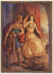 "Die Dame enthüllte ihr Gesicht", Die hässliche Dame und der tapfere Ritter