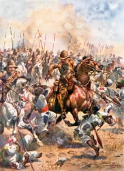 Angriff der Einundzwanzigsten Lancers. Schlacht von Omdurman