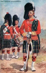 Die Gordon Highlanders, Sergeant, Musiker und Trommler, Paradeuniform