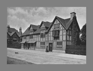 Shakespeares Haus, Stratford-on-Avon, um 1900