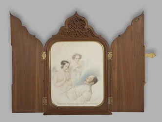 Kaiser Nikolaus I. auf dem Sterbebett, 1855