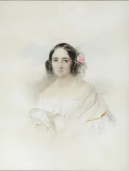 Porträt von Anna Alexeevna Olenina 1808-1888, 1839
