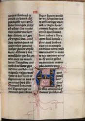 Evangelienbuch mit Evangelistenporträts: Verzierte Initiale, um 1480
