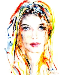 Lebendiges Frauenporträt