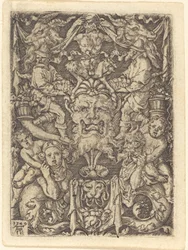 Ornament mit Maske, 1549