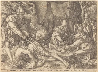 Reisender unter Dieben, 1554