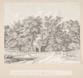 Einfahrt zum Charlottenlund-Wald von der Seeseite