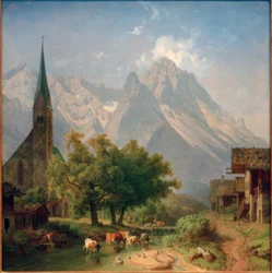 Die alte Pfarrkirche in Garmisch