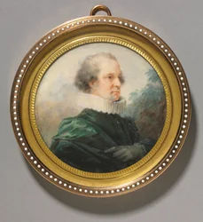 Porträt eines Mannes mit weißem Kragen, um 1790