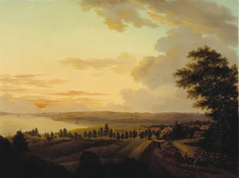 Seeländische Landschaft, Abend