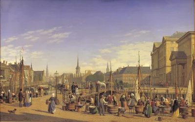 Blick von Gammel Strand auf Christiansborg