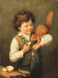 Das Haustier-Eichhörnchen