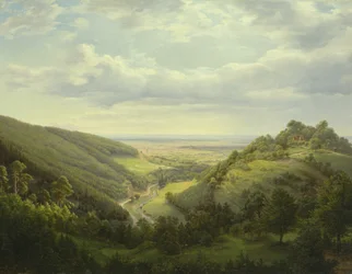 Ansicht des Heiligen Berges und des Gebirgspasses, 1846