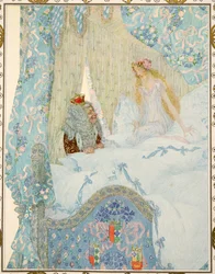 Die Prinzessin auf der Erbse, aus Märchen von Hans Christian Andersen, veröffentlicht 1911
