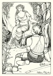 Die Vision des prächtigen Ritters