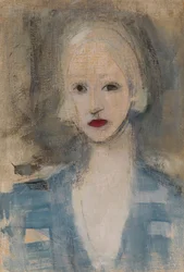 Blonde Frau
