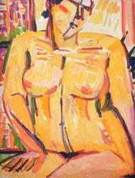 Sitzender weiblicher Akt